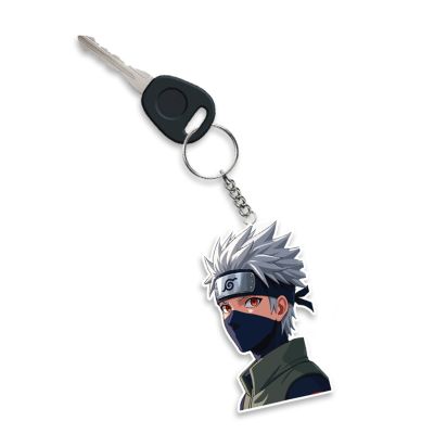 Kakashi Hatake Acrylic Anime & Cartoon Theme Keychain For Bike & Car Birthday Return Gift For Kids Gift For Girls & Boys